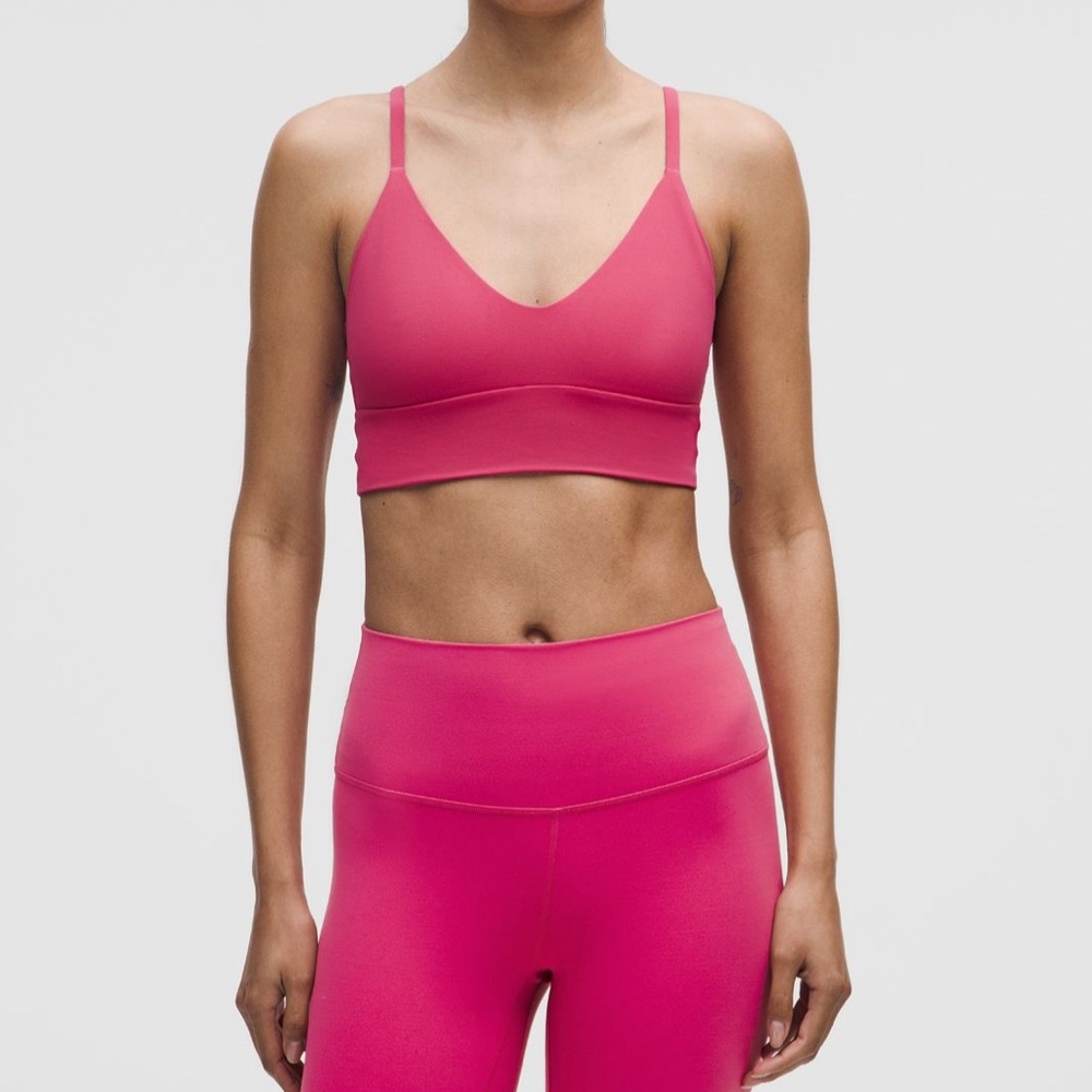Lululemon Athletica Pink Focuser Scoop Nulu Sports Bra | Size XS - Picture 1 of 4